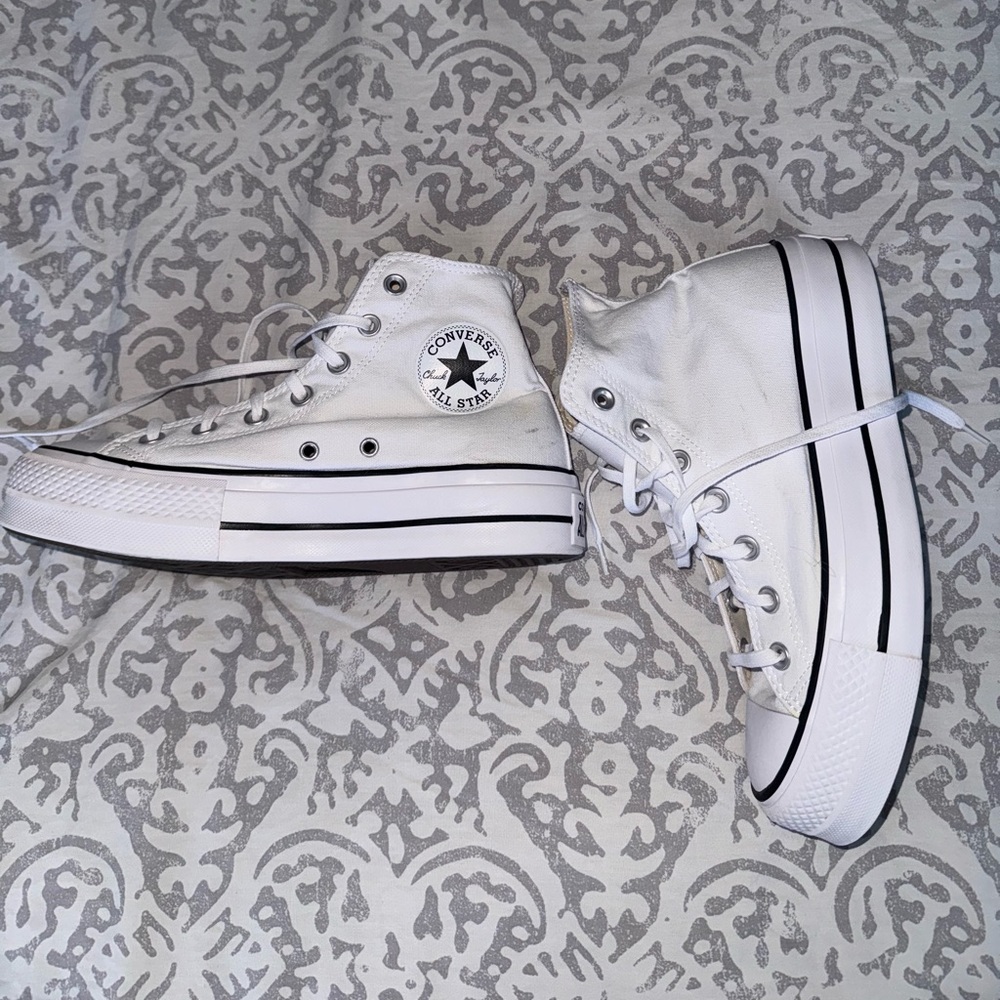 Platform White Chuck Taylor High Tops
